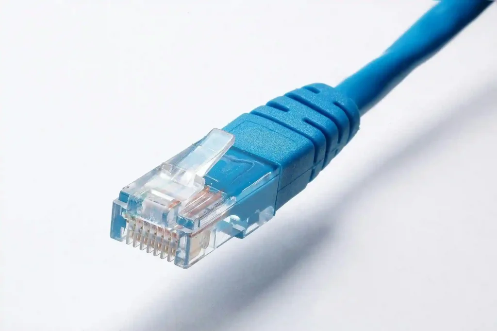 High-performance Cat6 Ethernet cable used for reliable on-premise VoIP phone system connectivity.